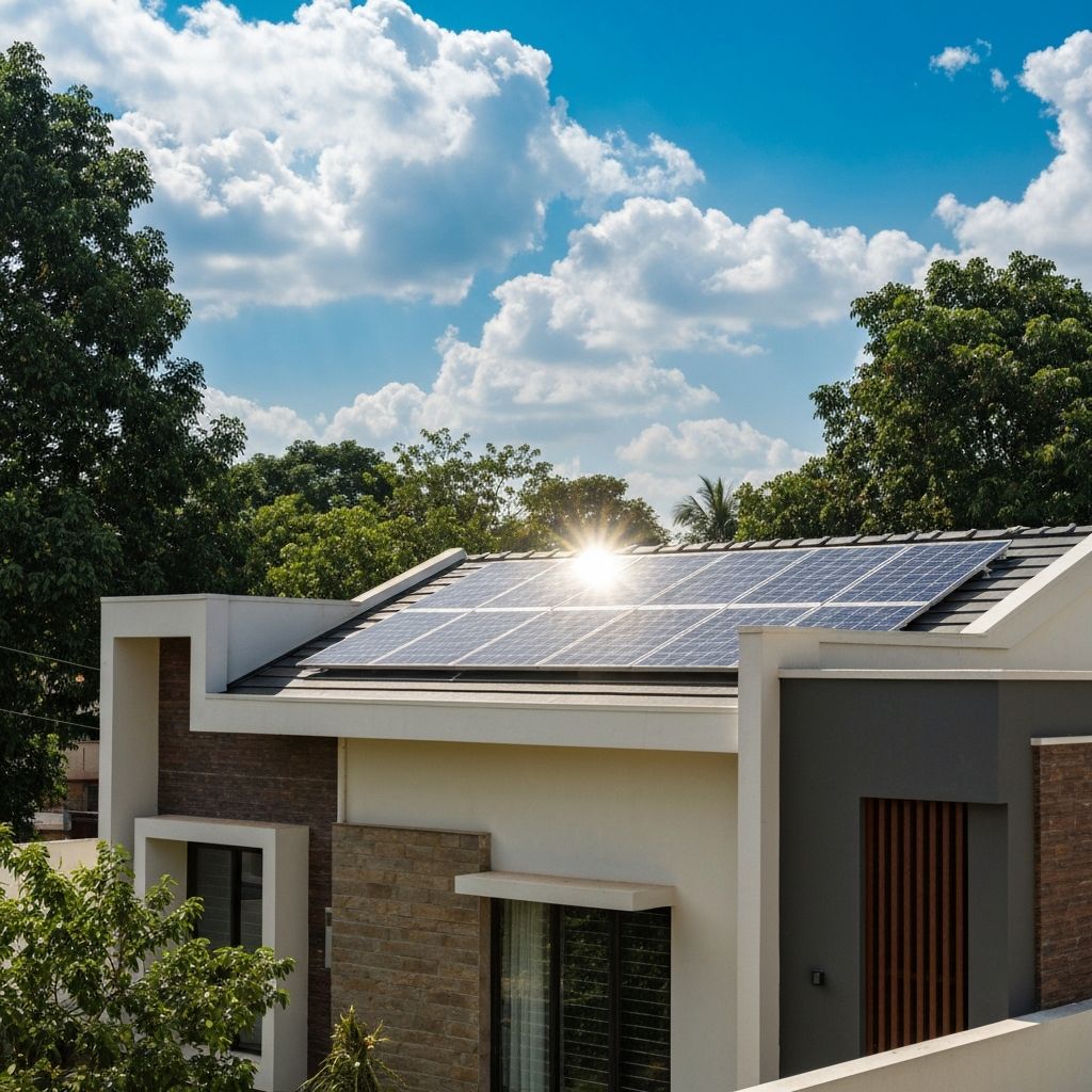 Solar panel installation